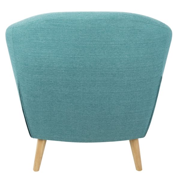 Rockwell Teal Mid Century Modern Accent Chair 8