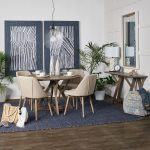 Rofi Blue Denim and Cream Cotton Stitched Square Pouf