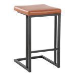 Roman 26-Inch Black Metal Camel Contemporary Counter Stools (Set of 2) 15 Roman 26-Inch Black Metal Camel Contemporary Counter Stools (Set of 2)