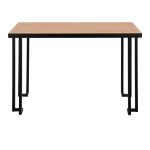 Roman Industrial Black Steel and Wood Contemporary Desk 13 Roman Industrial Black Steel and Wood Contemporary Desk