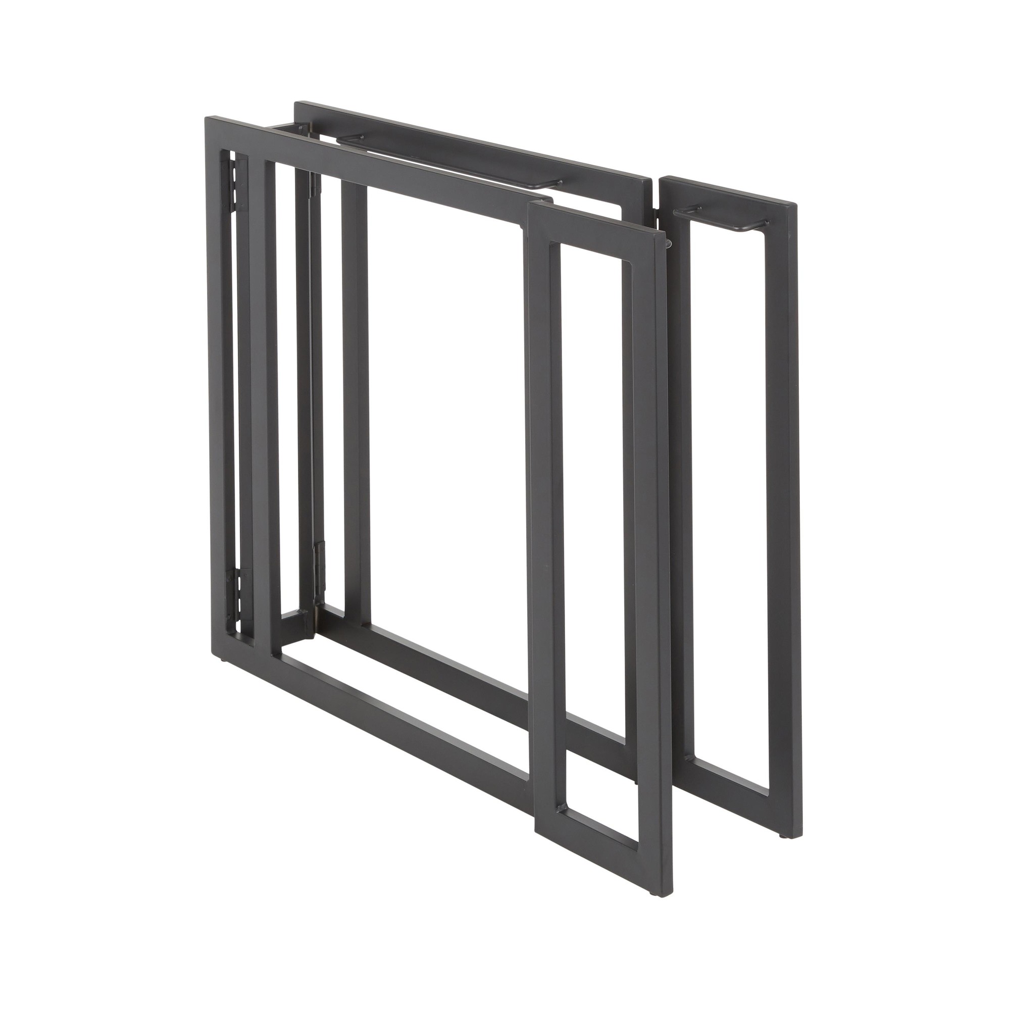 Roman Industrial Corner Desk Black Metal Espresso Bamboo 9 Roman Industrial Corner Desk Black Metal Espresso Bamboo - Image 9