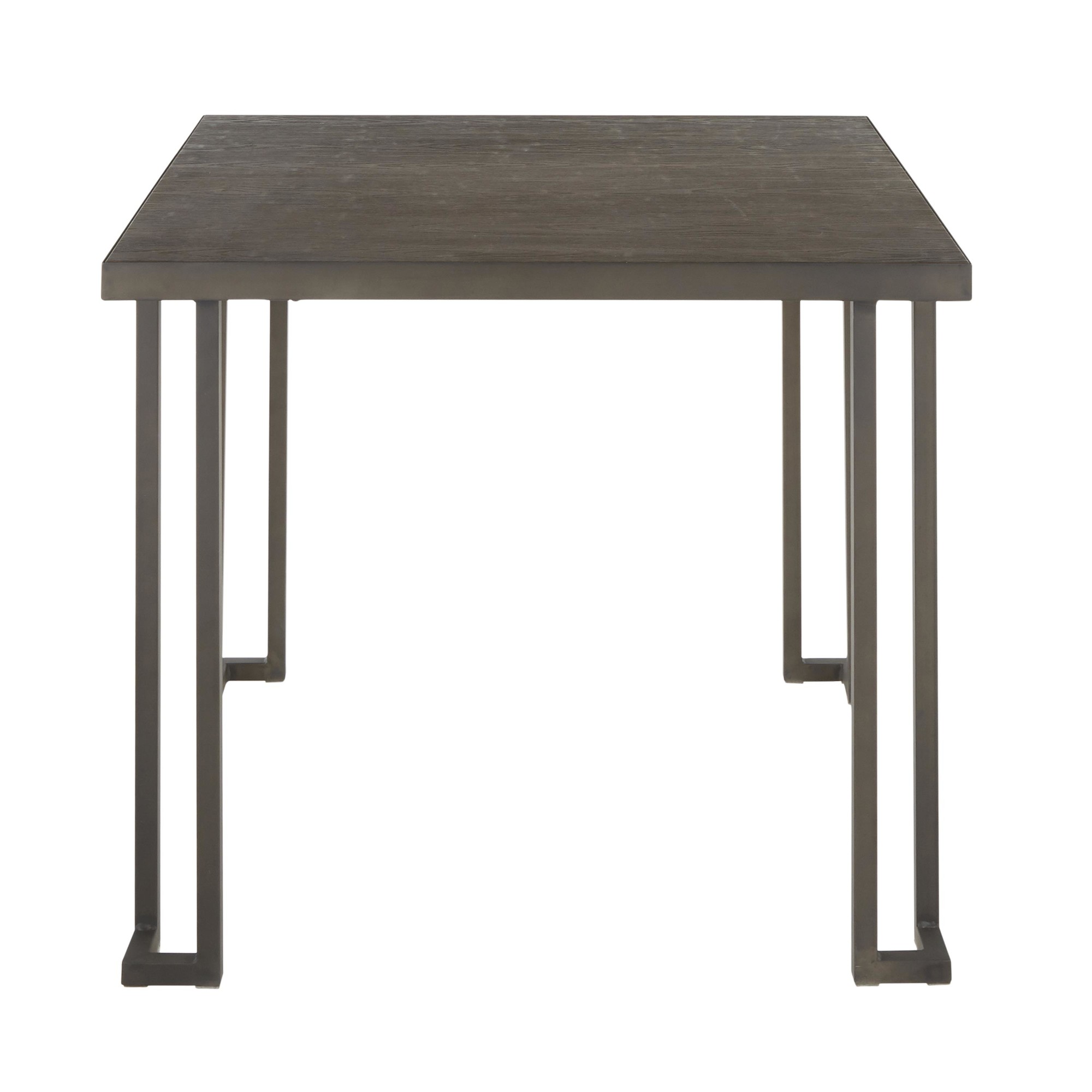 Roman Industrial Metal and Espresso Bamboo Dinette Table 4 Roman Industrial Metal and Espresso Bamboo Dinette Table - Image 4