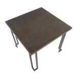 Roman Industrial Metal and Espresso Bamboo Dinette Table 14 Roman Industrial Metal and Espresso Bamboo Dinette Table