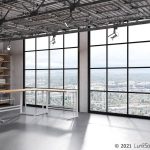 Roman Industrial White Metal and Bamboo L-Shaped Desk 14 Roman Industrial White Metal and Bamboo L-Shaped Desk
