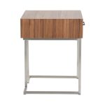 Roman Walnut Wood Contemporary End Table 12 Roman Walnut Wood Contemporary End Table