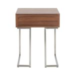 Roman Walnut Wood Contemporary End Table 14 Roman Walnut Wood Contemporary End Table
