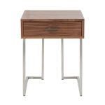 Roman Walnut Wood Contemporary End Table 15 Roman Walnut Wood Contemporary End Table