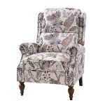 Rosalie Green Wingback Nailhead Trim Roll Arm Manual Recliner 7 Rosalie Green Wingback Nailhead Trim Roll Arm Manual Recliner