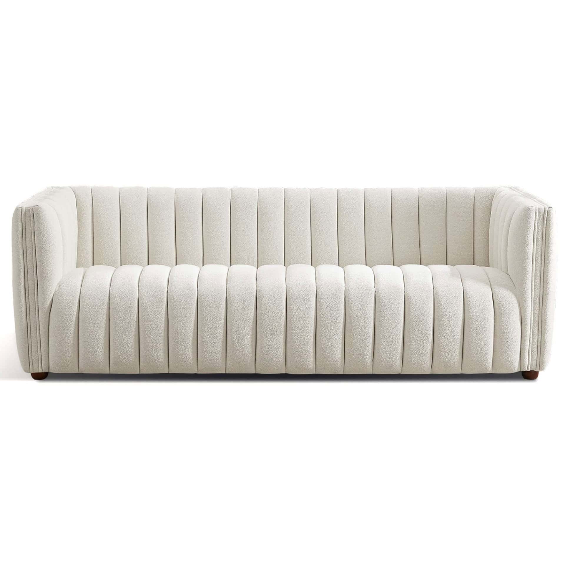 Mid Century Modern Beige Boucle Tufted Sofa 12 Mid Century Modern Beige Boucle Tufted Sofa