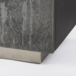 Roxdale 82.0L x 18.0W x 29.0H Acid Wash Metal Sideboard