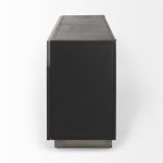 Roxdale 82.0L x 18.0W x 29.0H Acid Wash Metal Sideboard
