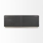 Roxdale 82.0L x 18.0W x 29.0H Acid Wash Metal Sideboard