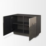 Roxdale Acid Washed Iron Metal Accent Cabinet