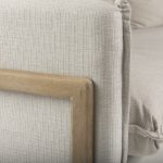 Roy I 84" Beige Upholstered Three Seater Sofa