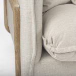 Roy I 84" Beige Upholstered Three Seater Sofa