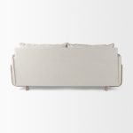 Roy I 84" Beige Upholstered Three Seater Sofa