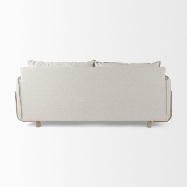 Roy I 84 Beige Upholstered Three Seater Sofa 5