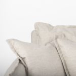 Roy I 84" Beige Upholstered Three Seater Sofa