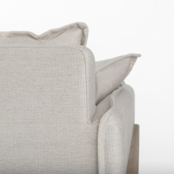 Roy I 84 Beige Upholstered Three Seater Sofa 9
