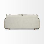 Roy I 84" Frost Gray Upholstered Three Seater Sofa