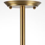 Rudyard Glass Globe and Gold Metal Chandelier