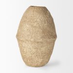Rundal Large Beige Paper Mache Vase