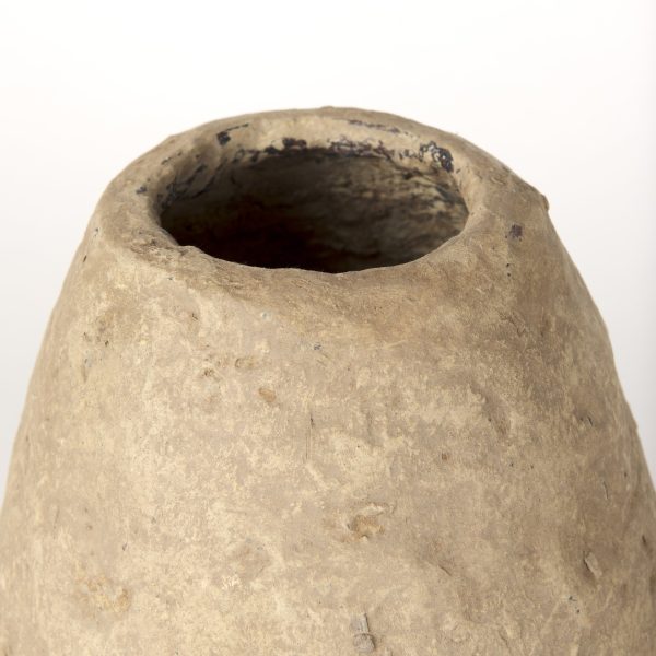 Rundal Small Beige Paper Mache Vase 4