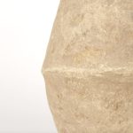 Rundal Small Beige Paper Mache Vase