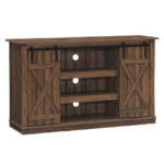 Rustic Sliding Barn Door TV Stand with Adjustable Storage Shelves 22 Rustic Sliding Barn Door TV Stand with Adjustable Storage Shelves