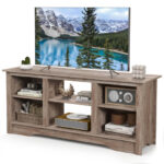 Rustic TV Stand with Adjustable Shelves for 65 Inch Screens 32 Rustic TV Stand with Adjustable Shelves for 65 Inch Screens