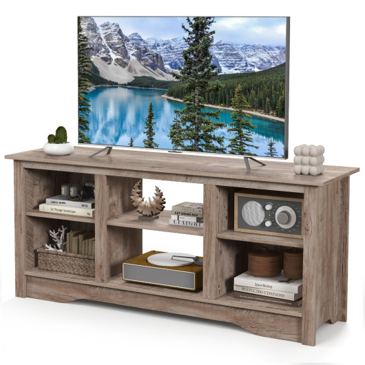Rustic TV Stand with Adjustable Shelves for 65 Inch Screens 11 Rustic TV Stand with Adjustable Shelves for 65 Inch Screens - Image 11