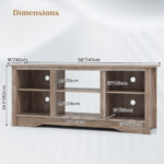 Rustic TV Stand with Adjustable Shelves for 65 Inch Screens 33 Rustic TV Stand with Adjustable Shelves for 65 Inch Screens