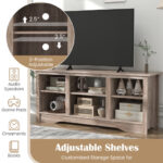 Rustic TV Stand with Adjustable Shelves for 65 Inch Screens 34 Rustic TV Stand with Adjustable Shelves for 65 Inch Screens