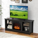 Rustic TV Stand with Adjustable Shelves for 65 Inch Screens 37 Rustic TV Stand with Adjustable Shelves for 65 Inch Screens
