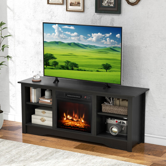 Rustic TV Stand with Adjustable Shelves for 65 Inch Screens 16 Rustic TV Stand with Adjustable Shelves for 65 Inch Screens - Image 16