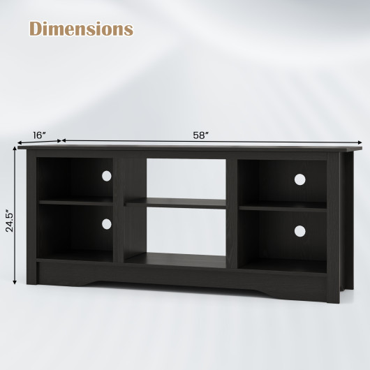 Rustic TV Stand with Adjustable Shelves for 65 Inch Screens 19 Rustic TV Stand with Adjustable Shelves for 65 Inch Screens - Image 19