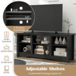 Rustic TV Stand with Adjustable Shelves for 65 Inch Screens 41 Rustic TV Stand with Adjustable Shelves for 65 Inch Screens