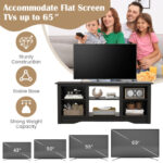 Rustic TV Stand with Adjustable Shelves for 65 Inch Screens 42 Rustic TV Stand with Adjustable Shelves for 65 Inch Screens