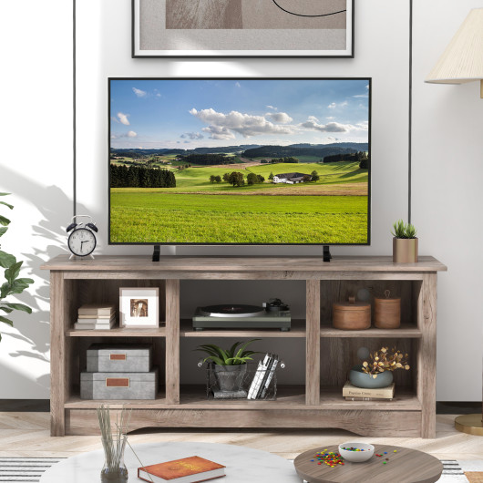 Rustic TV Stand with Adjustable Shelves for 65 Inch Screens 8 Rustic TV Stand with Adjustable Shelves for 65 Inch Screens - Image 8