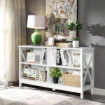 Rustic Wooden TV Stand with Storage for TVs up to 55 Inch
