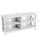 Rustic Wooden TV Stand with Storage for TVs up to 55 Inch