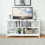 Rustic Wooden TV Stand with Storage for TVs up to 55 Inch