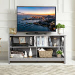 Rustic Wooden TV Stand with Storage for TVs up to 55 Inch