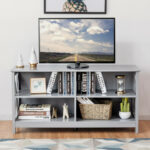 Rustic Wooden TV Stand with Storage for TVs up to 55 Inch