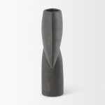 Rylee 13.0H Dark Brown Ceramic Vase