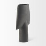 Rylee 13.0H Dark Brown Ceramic Vase