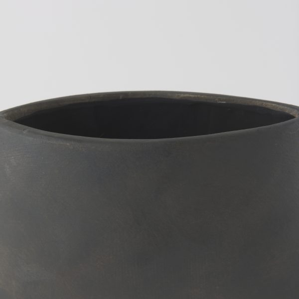 Rylee 13.0H Dark Brown Ceramic Vase 5
