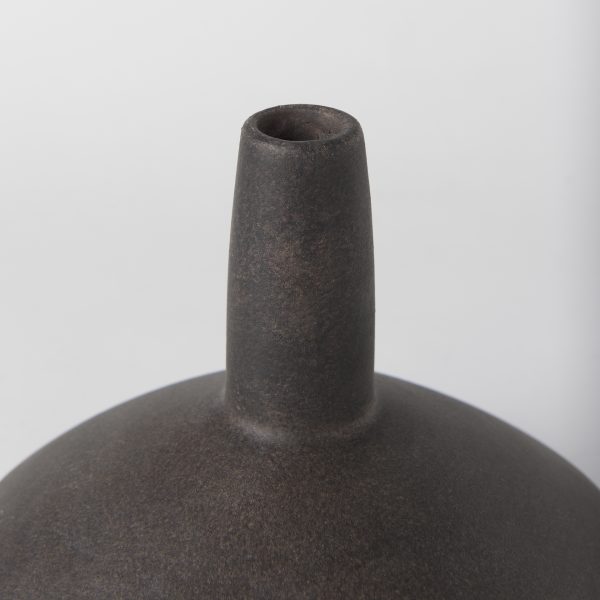 Rylee 6.9H Dark Brown Ceramic Vase 3