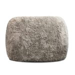 SABA Swivel Lounge Chair Sable Faux Fur