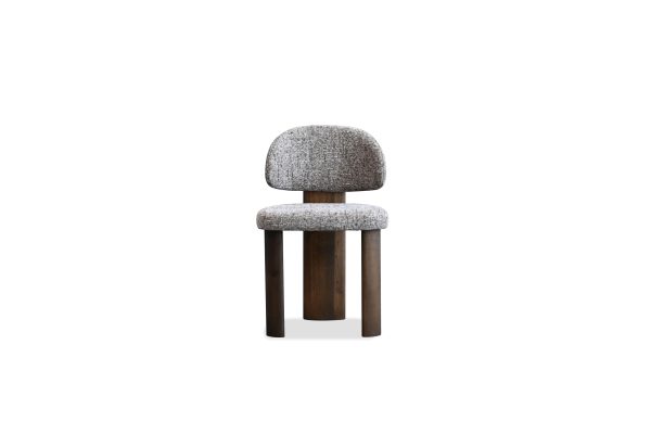 SAKE Koala Tweed Dining Chair Ebony Ash Base 1 2